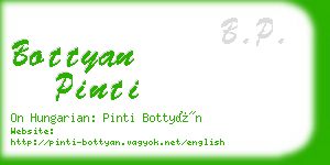 bottyan pinti business card